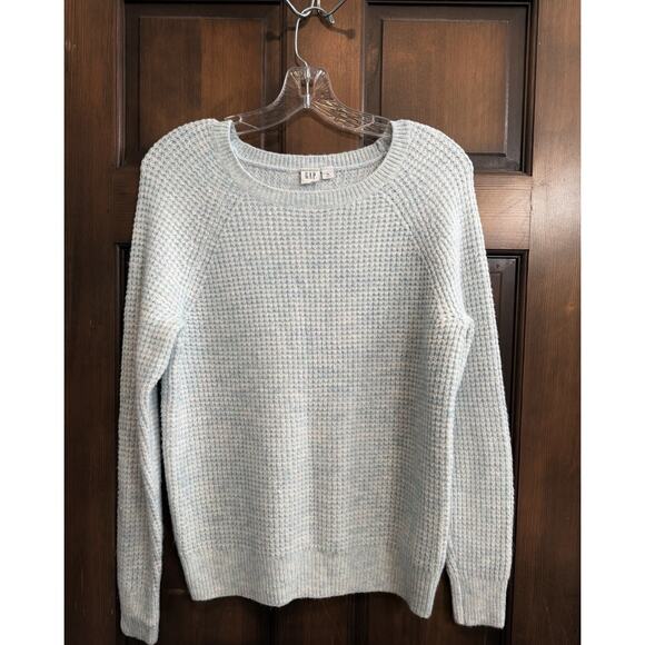 GAP | Womens Wool Blend Knit Pullover Sweater Marled Light Blue- Size XS - Picture 1 of 5